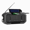 Radio portabil multifunctional, Bluetooth, Lanterna SOS, AM/FM, Afisaj digital, Incarcare prin cablu, manual si solar, Baterie 5000mAh