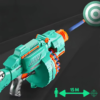 Jucarie Blaster Electric, Proiectile din spuma, Turcoaz