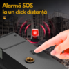Radio portabil multifunctional, Bluetooth, Lanterna SOS, AM/FM, Afisaj digital, Incarcare prin cablu, manual si solar, Baterie 5000mAh