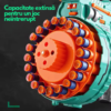 Jucarie Blaster Electric, Proiectile din spuma, Turcoaz