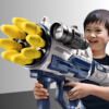 Jucarie Blaster Bazooka, Proiectile din spuma x13, Alb/Albastru