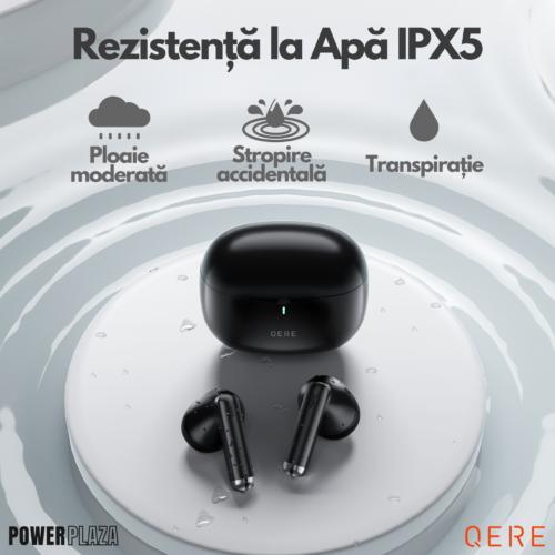 Casti Bluetooth Wireless E28, Control prin Atingere, Bluetooth 5.3, Autonomie 6h, Rezistente la Apa, Universale