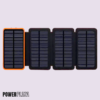 Baterie Externa Portabila Solara 20.000mAh, 4 Panouri, Waterproof, Lanterna LED