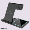 Incarcator Wireless 3 in 1, Statie de Incarcare Pliabila, 15W, Telefon, Smart Watch, Casti, Incarcare Rapida