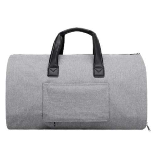 Geanta 2 in 1 cu husa pentru costum, compartiment pantofi, 30x55x28cm, Gri