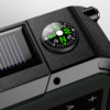 Radio portabil multifunctional, Bluetooth, Lanterna SOS, AM/FM, Afisaj digital, Incarcare prin cablu, manual si solar, Baterie 5000mAh