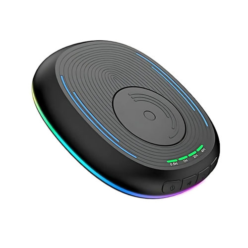 Mouse Jiggler pentru Simularea Miscarii Mouse-ului, Ultra Slim, Silentios, Timer, Fara Driver, Lumina Ambientala, Negru