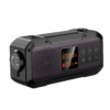 Radio portabil multifunctional, Bluetooth, Lanterna SOS, AM/FM, Afisaj digital, Incarcare prin cablu, manual si solar, Baterie 5000mAh