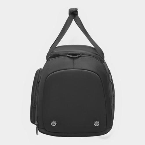 Geanta de voiaj multifunctionala RavaNova, Compartimente pentru cosmetice si incaltaminte, Waterproof, 50x24x25cm, Negru